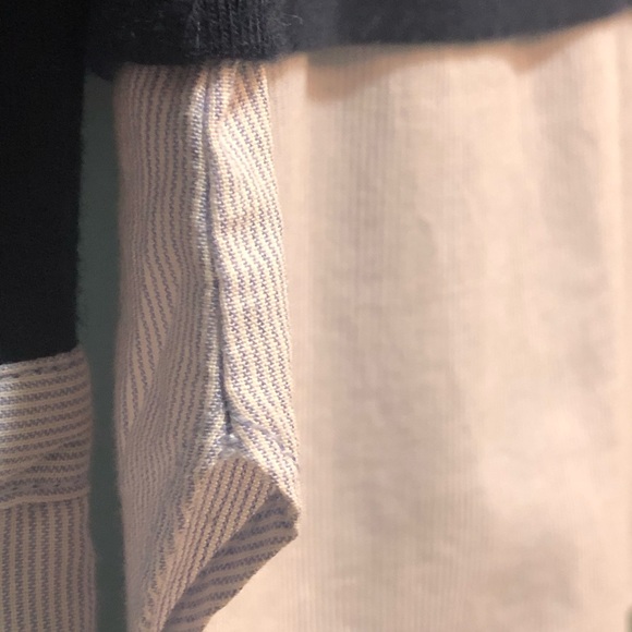 Loft Pin Striped Layered Look Shirt - Picture 9 of 15